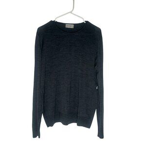John Smedley Marcus Extra Fine Merino Wool Jumper Men's Size XL Charcoal in EUC!